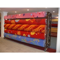 Custom Heavy Duty Metal Rolling Rack Factory Display Stand for Retail Carpet