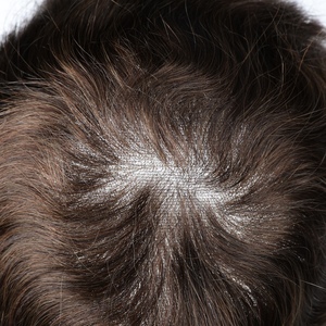 Men's Full Lace Indian Hair <b>Toupee</b> Natural Wave - Product Image 2