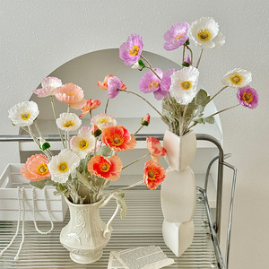 Flores Artificiales de Amapola Islandesa de Seda, Alta Simulación, Decoraciones para Bodas, Arreglos para Mesa de Salón, Accesorios para Fotografía - Product Image 1