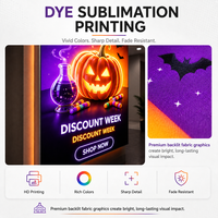 Boîte à lumière LED murale personnalisée avec impression graphique sur tissu SEG, signalétique lumineuse avec impression par sublimation pour magasin de détail