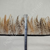 Plumes de coq teintées, garniture en plumes de chinchilla, franges de 4 à 6 pouces pour costumes de carnaval, chapeaux, décoration de vêtements