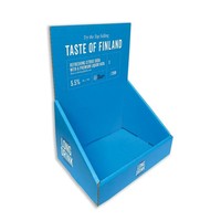 Présentoir de comptoir en carton ondulé personnalisé pour snacks, aliments, bières et boissons – Présentoir de sol pour merchandising en magasin
