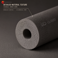 Tube d'isolation thermique en mousse de caoutchouc PVC NBR à cellules fermées pour la climatisation et la chaleur (HVAC)