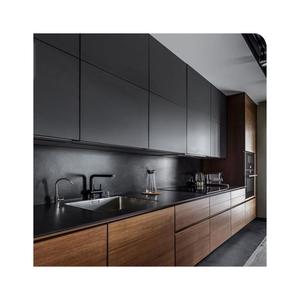Allure Manufacture Puerta de laca de alto brillo Armario integral <span class=keywords><strong>simple</strong></span> Cocina de lujo moderna Gabinete listo para montar Cocina completa - Product Image 5