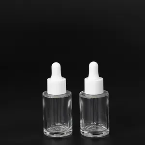 Botol Minyak Esensial Kaca Unik, 30Ml Contoh Gratis Botol Minyak Esensial dengan Tutup Penitis Cetak Layar