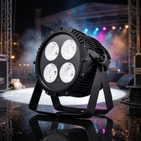 Projecteur de scène étanche IP65 à LED blanc chaud/froid, stroboscope activé par le son, effet de changement de couleur fluide pour événements extérieurs