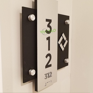 Acrylic nội thất trường cửa dấu hiệu gắn signages cho khách sạn văn phòng phòng thư viện nhà vệ sinh - Product Image 3