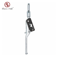 Loquet à ressort en acier zingué RF pour quincaillerie de porte industrielle