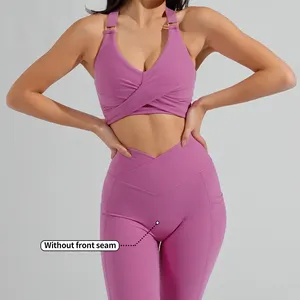 Soutien-gorge de yoga de créateur athlétique pour femmes Ensembles de fitness de gymnastique Vêtements actifs Ensembles de yoga pour femmes de sport