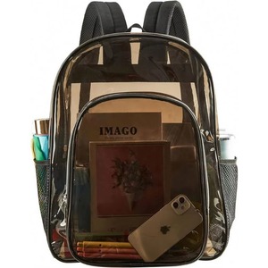 Échantillon gratuit : Sac à dos transparent robuste, grand sac à dos transparent, sac à dos transparent pour le collège, le travail, la sécurité, les voyages - Product Image 1