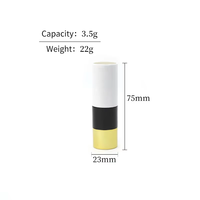 Vente en gros de tubes en plastique personnalisés réutilisables, emballages en kraft, tubes rechargeables pour baume à lèvres, tubes à lèvres magnétiques, tubes cosmétiques, couleur et logo personnalisés