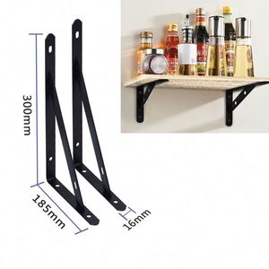 WEKIS Triangle Bracket Thickened <b>Wall</b> Shelf Support Fixed <b>Partition</b> Load Right-Angle Tripod <b>Iron</b> Frame - Product Image 1
