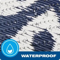 Tapis de patio antidérapant géométrique, grande taille, en plastique et polypropylène, moquette d'extérieur imperméable