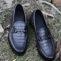 Mocassins de Cérémonie et de Bureau OME Langdo sur Mesure pour Hommes, en Cuir Imperméable et Respirant, à Motif Écossais