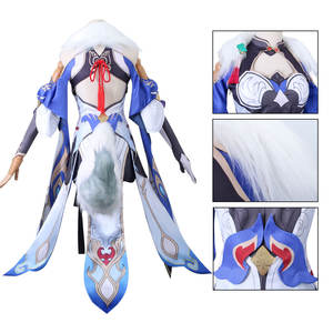 Honkai: Star Rail caractère <span class=keywords><strong>Yukong</strong></span> Cosplay robe bleue Cosplay Costume femme avec bandeau cheville - Product Image 4