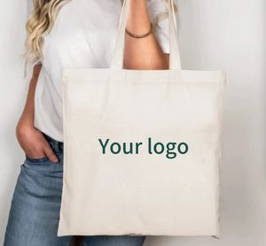 Sac en coton personnalisé pour Halloween, sac de courses réutilisable avec logo fantôme, chauve-souris, araignée, citrouille, thème de fête effrayant - Product Image 5