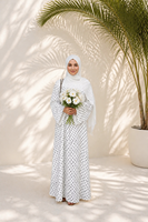 Abaya pour femmes musulmanes, style Dubaï, imprimé à pois, manches longues, robe maxi ample, robe islamique décontractée Dubaï, plusieurs couleurs