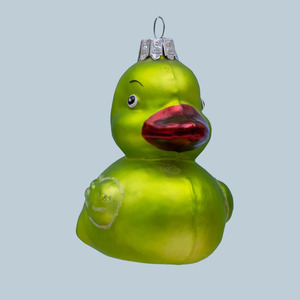 Bán Buôn Động Vật Đồ Trang Trí Giáng Sinh Đồ Trang Trí Màu Xanh Lá Cây Vịt Với Vương Miện Cây Trang Trí Cao Su Thủy Tinh Vịt Đồ Trang Trí Giáng Sinh - Product Image 6