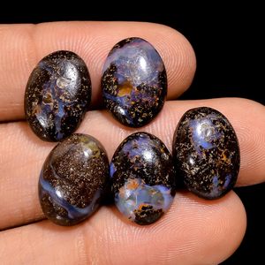 พลอยโอปอลบราวน์ธรรมชาติขัดเงา Aura Gems รูปทรงรีขนาด 14x10 มม. สำหรับทำเครื่องประดับและบำบัดจักระ - Product Image 5