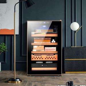 Humidor Eléctrico Inteligente Nuelead con Control Táctil, Puerta de Vidrio, Acero Inoxidable, Iluminación LED y Termostato Ajustable - Product Image 4