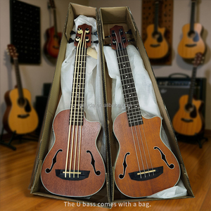 กีตาร์เบสอูคูเลเล่ GALYDA ขนาด 30 นิ้ว พร้อมตัวเครื่องทำจากไม้มะฮอกกานี พร้อม EQ มาพร้อมกระเป๋าหนา 10 มม. สายเชื่อมต่อเสียง ช่องเสียบเสียงขนาด 6.35 มม. - Product Image 1