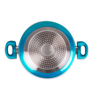 Modern Ceramic Marble Coated Pot Pan Silicone Glass Lids Bakelite Handles Non-Stick Aluminum <b>Cookware</b> <b>Set</b> for Gas <b>Induction</b> - Product Image 4