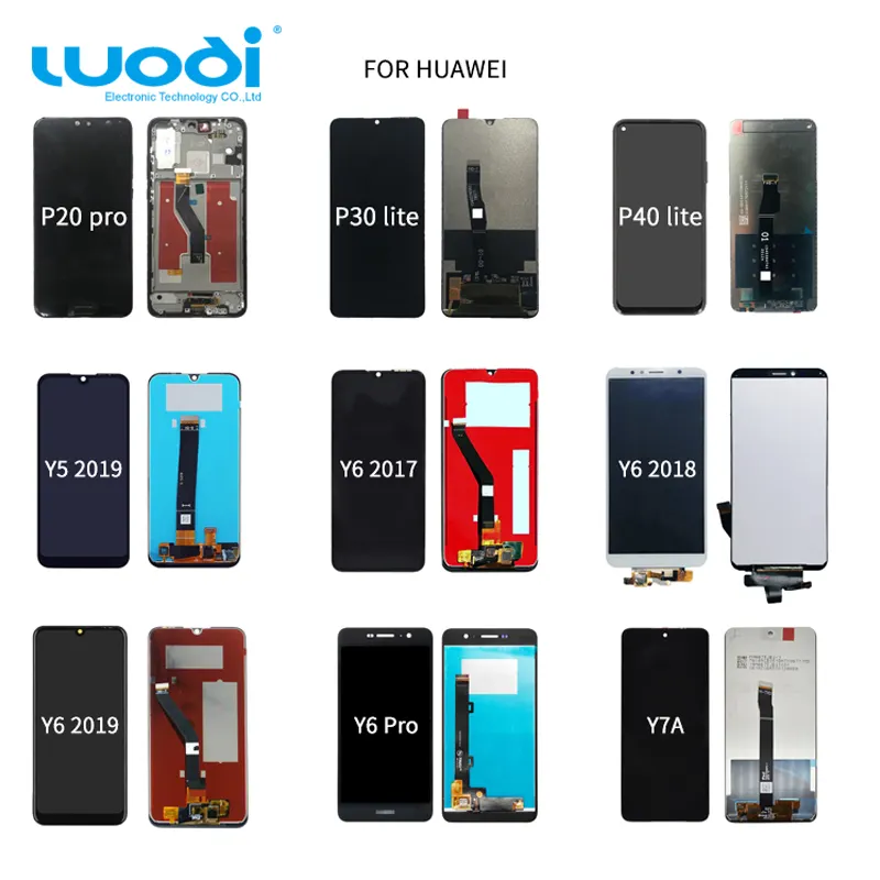 Factory lcd mobile phones display oled tft pantalla for huawei P10 plus P20 pro lite P30 P40 pro screen