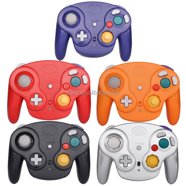 Zetoc 2.4GHz BT Wireless Gamepad Controller for GameCube (NGC) Vibration Motor Joystick for Gamecubes
