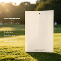 Ensemble de papeterie personnalisé |   Papier A4, surface d'écriture lisse |   Papier à en-tête personnalisé pour hôtel, pour marque de luxe