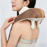 Ceinture de massage sans fil Shiatsu pour le cou, la taille et les épaules avec fonction chauffante et pétrissante, contrôle de la minuterie, rechargeable par USB