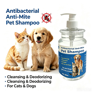 Shampoo antibactérien anti-acariens <span class=keywords><strong>pour</strong></span> animaux de compagnie, <span class=keywords><strong>efficace</strong></span> contre <span class=keywords><strong>les</strong></span> puces, <span class=keywords><strong>les</strong></span> <span class=keywords><strong>poux</strong></span> et <span class=keywords><strong>les</strong></span> tiques, nettoyant doux et non irritant <span class=keywords><strong>pour</strong></span> chiens et chats - Product Image 3