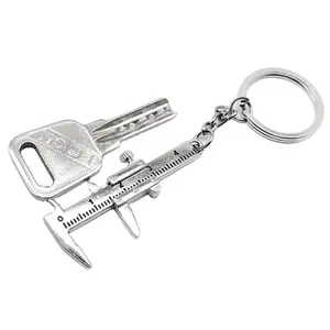 数控加工定制可调迷你游标卡尺钥匙圈汽车钥匙扣钥匙圈工具