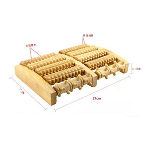 Оптовая продажа, Антицеллюлитный деревянный массажер для ног, роликовый инструмент для релаксации ног - Product Image 6