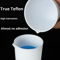 Bécher expérimental en PTFE avec poignée et couvercle en tailles 100 250 500ml personnalisation ODM disponible