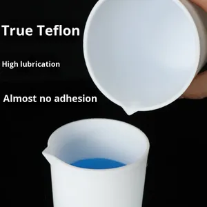 Thử nghiệm <span class=keywords><strong>PTFE</strong></span> cốc với xử lý và nắp trong 100 250 500ml Kích cỡ ODM tùy biến có sẵn - Product Image 4