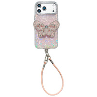 Coque de téléphone étanche de luxe motif papillon, accessoires pour téléphones portables, étuis pour iPhone 15 16 Pro Max 17 Air, vente en gros personnalisée