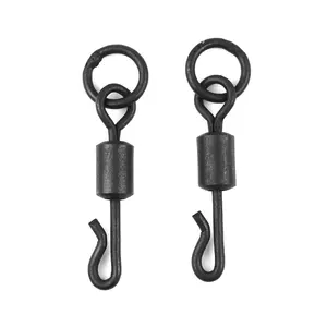 Fishing Snap Fine Quality Long Body Q-shaped Swing Snap With Solid Ring Carp Fishing Terminal Tackle