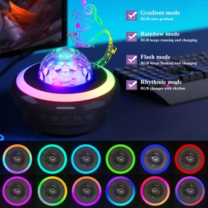 Aurora RGB Smart Lamp Speaker ABS Modern <b>LED</b> Night Light with Touch Control Kids Bedroom Music Player Star Light <b>Projector</b> - Product Image 3