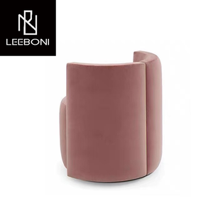 Chaise design de luxe sur mesure <span class=keywords><strong>sans</strong></span> jambe <span class=keywords><strong>fauteuil</strong></span> rembourré de forme ronde en tissu pour le salon - Product Image 2
