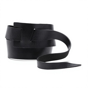 Cinturón Elegante de Cuero Genuino de Búfalo, Resistente al Agua, con Hebilla Cuadrada de Acero, Color Personalizado, Ecológico, para Chicas - Product Image 6