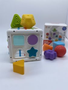 Bloques de clasificación de formas para el desarrollo temprano del bebé, juego de clasificación Montessori, juguete de aprendizaje sensorial para niños pequeños - Product Image 5