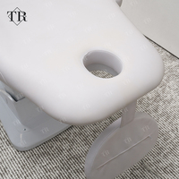 Table de lit de massage pour salon de beauté du visage électrique chiropratique au design moderne réglable, canapé cosmétique blanc avec cama de masaje