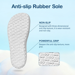 Chaussures de sport respirantes pour enfants JINCHEN, pieds nus, large boîte à orteils, 0 drop, plates, tricotées, à enfiler, éclairées - Product Image 5