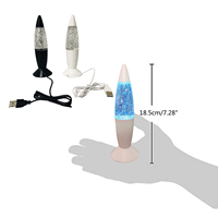 Veilleuse LED RVB Lampe à paillettes en verre apaisante avec alimentation par piles AAA Chaleur relaxante pour Noël pour la décoration de la chambre