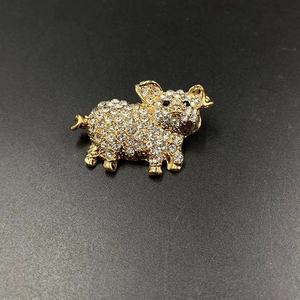 Livraison gratuite mignon <span class=keywords><strong>cochon</strong></span> strass <span class=keywords><strong>broche</strong></span> et épingles accessoires de mariage bijoux de mode - Product Image 5