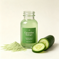 Poudre d'extrait de concombre naturel de qualité alimentaire, soluble dans l'eau, pour boissons et ingrédients cosmétiques, fournie par l'usine