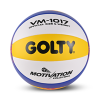 Ballon de volley-ball GOLTY VM-1017 Taille 5 Poids 260-280G et Circonférence 650-670MM avec revêtement souple cousu à la machine en gros