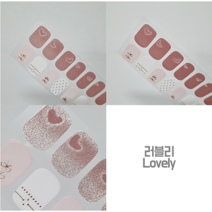 Lovely Semi Cured Nail Sticker UV Gel Waterproof Korean Style Soft Gel Strip Long Lasting - Product Image 4