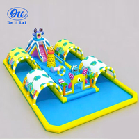 Équipement de parc aquatique mobile, jeu de défi aquatique pour enfants, piscine gonflable, support de toboggan, fabricant de piscines