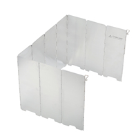 STARCAMP Pare-vent pliable en aluminium à 10 plaques pour réchaud de camping, portable, avec sac de transport en nylon pour l'escalade